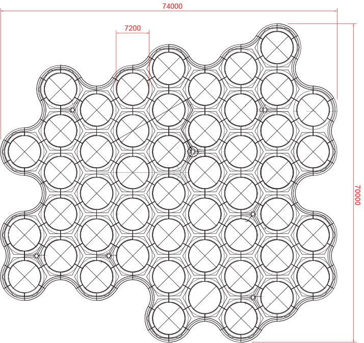 Progettazione di cuscini d'aria gonfiabili in ETFE