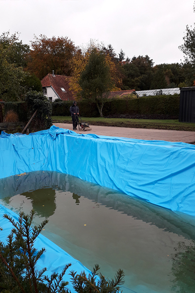 Liner for swimming pond