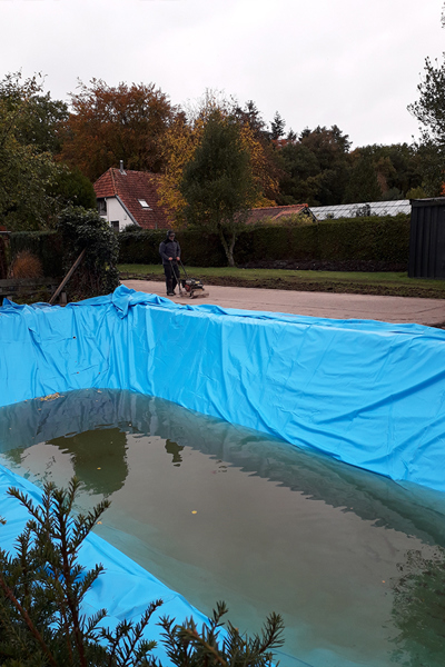 Liner pour étang de baignade