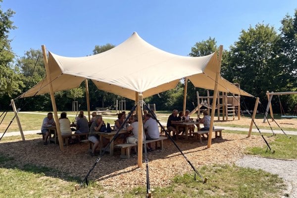Picnic spot in the park