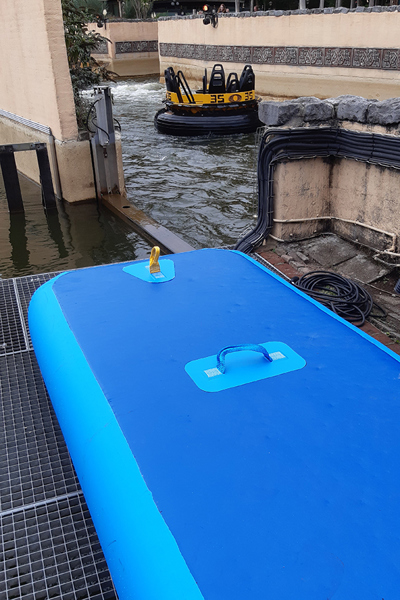 Floating evacuation systems