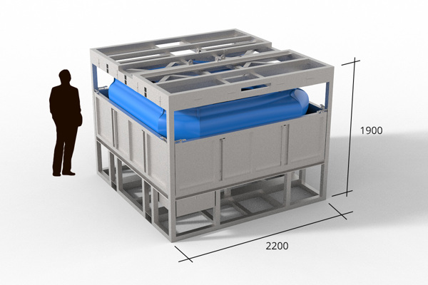 Inflatable lift unit for large loads