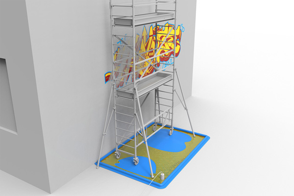 Custom floors for façade cleaning