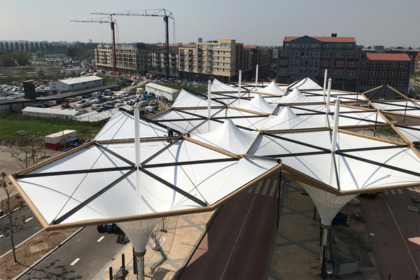 Bus station canopy Leidsche Rijn