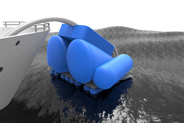 Inflatable coupling for floating hoses