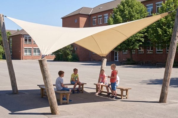 Seating on the schoolyard