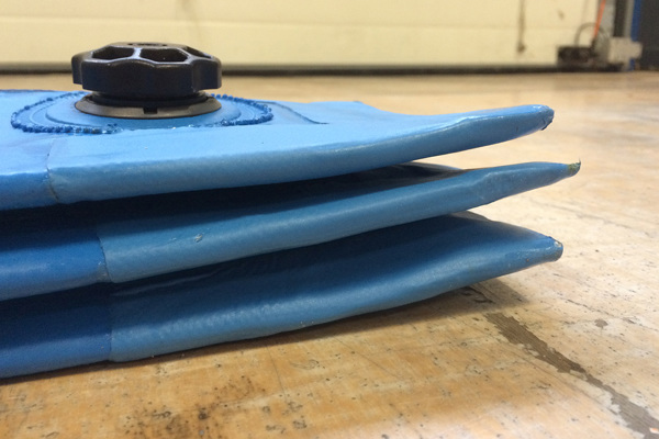 Folding bellows for machines