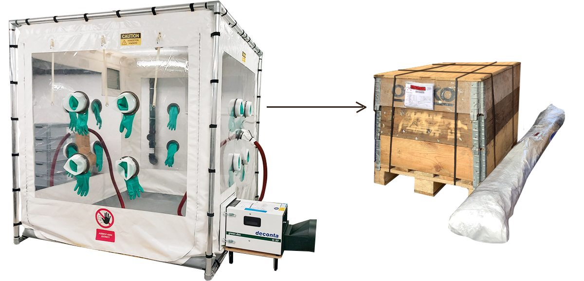 Asbestos chamber compact