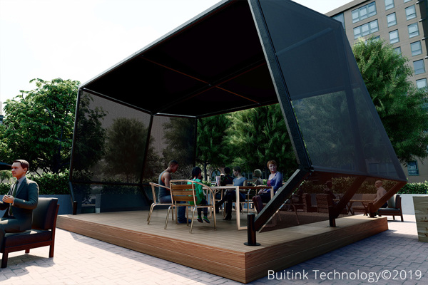 10 Black Transparent Lounge Covering