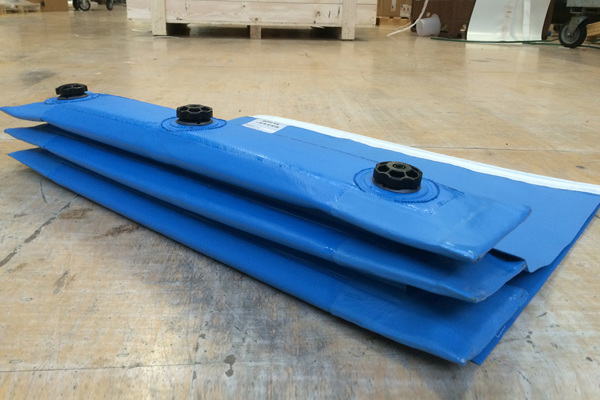 Flexible folding bellows