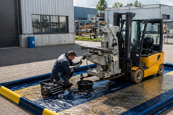 Mobiele Opvangbak Voor Chemische Stoffen