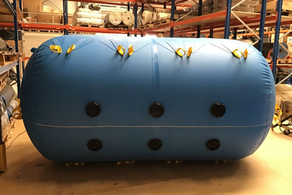 Pallone di sollevamento convertibile con tappi Ø146 mm chiusi – modalità galleggiamento (10 t)