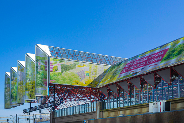 Geveldoeken Almere Station 2