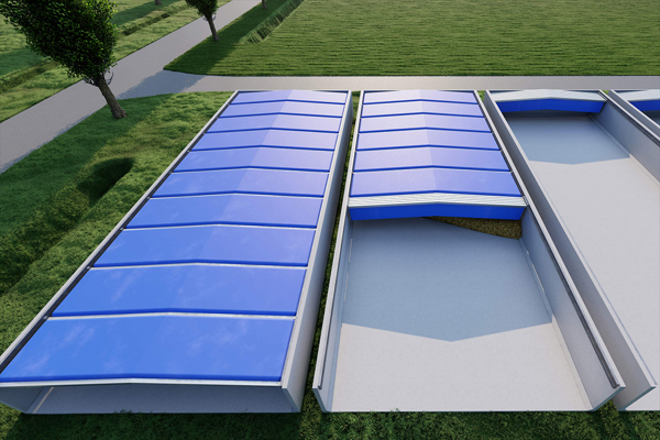 Inflatable roof panels