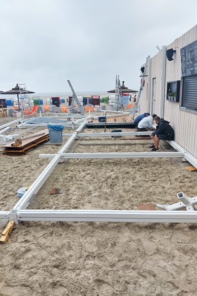 Beach-club overkapping