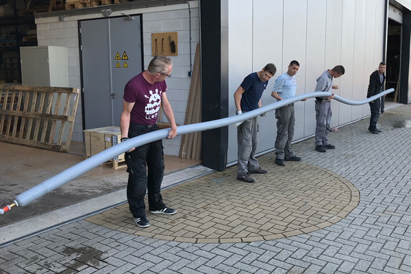 Temporary flexible hoses