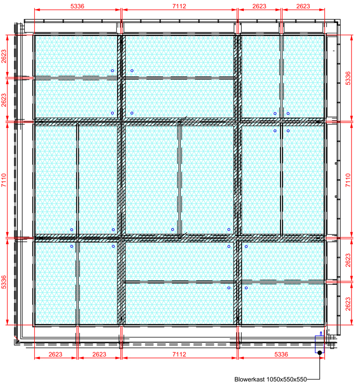 Air cushion roof public square Bisonspoor