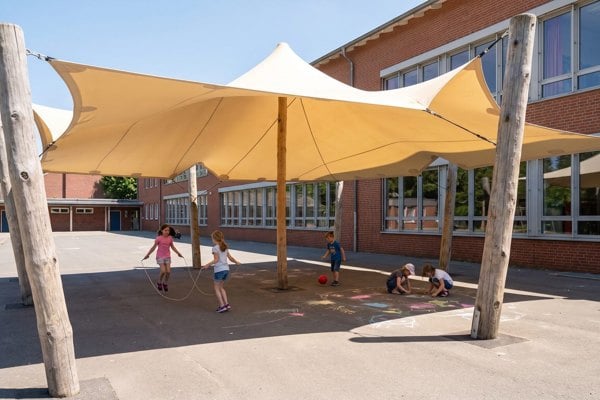 Schoolyard: play in the shade