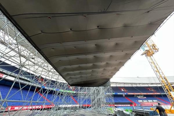 Stretchdoek Plafond Podium