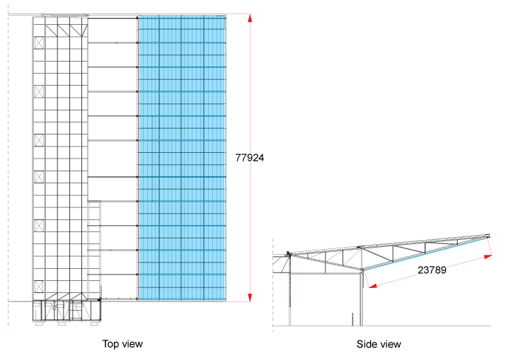 Drawings of the canopy