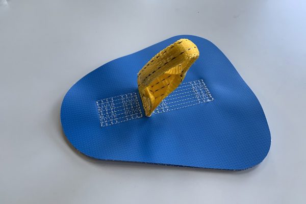 Gelaste patch met hijsbandlus, beproefd monster