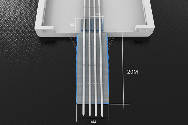 Inflatable floating platform for ship hoses