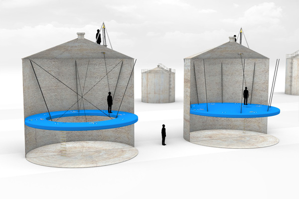 Inflatable Plateau In Silo