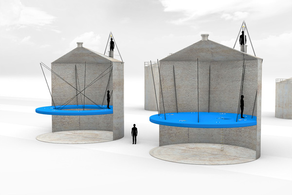 Luchtplatform In Silo