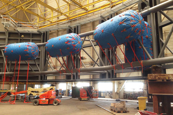 Placement de barrières flottantes