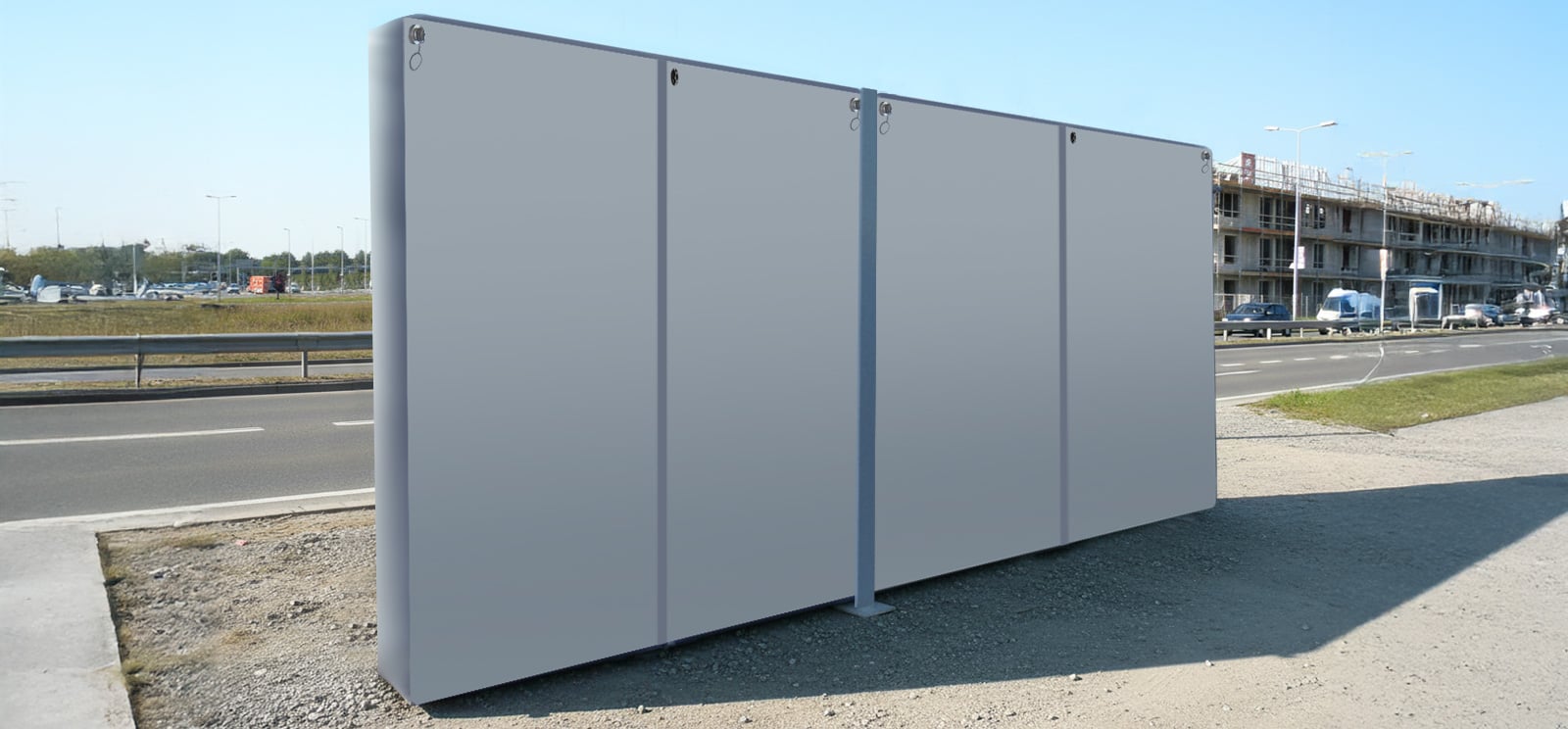 Duurzame geluidswand