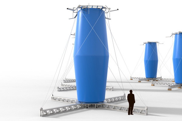 High-height load lifting with inflatable unit