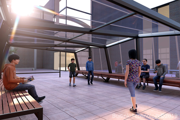 Transparent Canopy Schoolyard