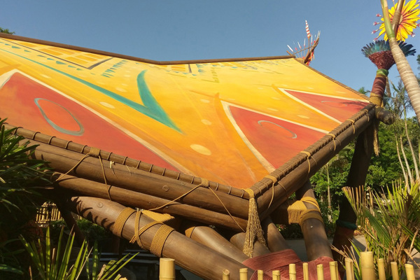 Artistic Print On Canopy