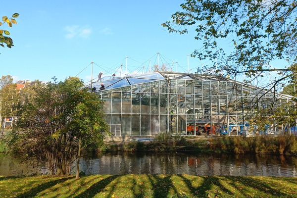 ETFE-Luftkissendach Hortus Botanicus Amsterdam