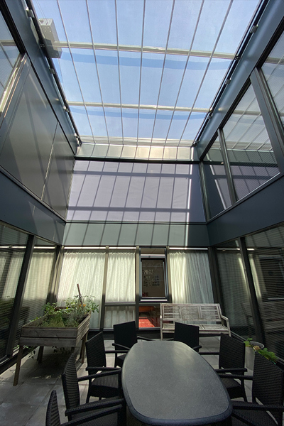 Atrium Overkapping Zonwering