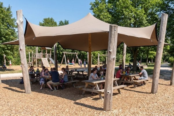 Playground with picnic area