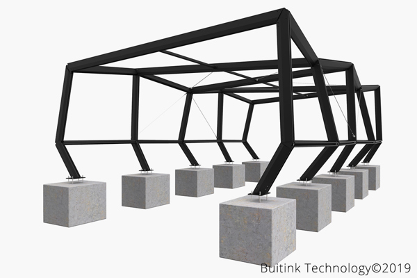 01 Betonblokken Fundering Terrasoverkapping