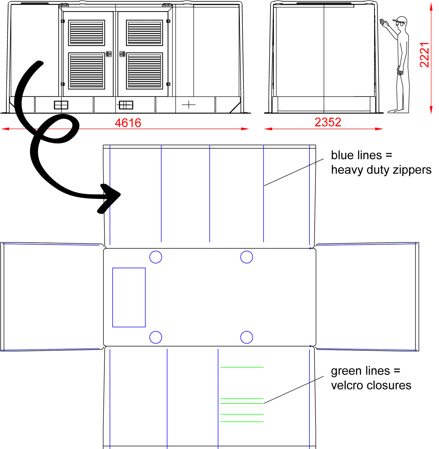 Engineering thermal insulating cover