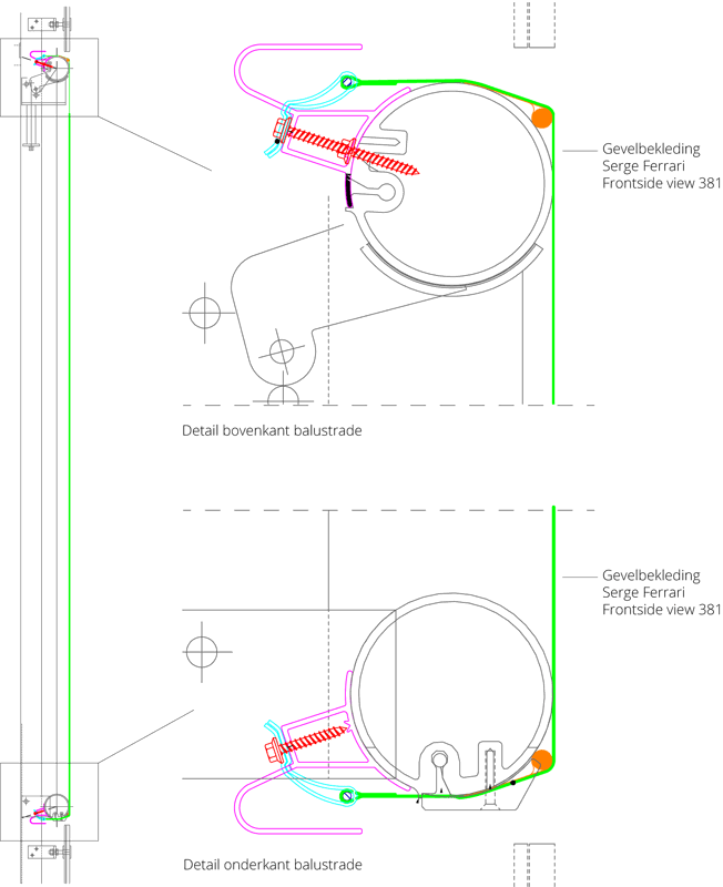 Detaillering gevelbekledingssysteem