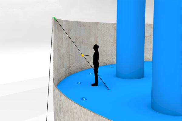 Veilig Werken Met Opblaasplateau In Silo