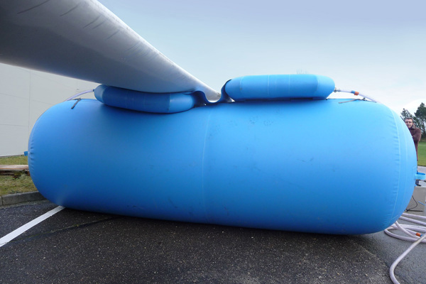 Rotorblade lifting set for wind turbines
