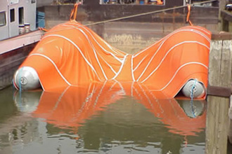 Inflatable lift system for pushers