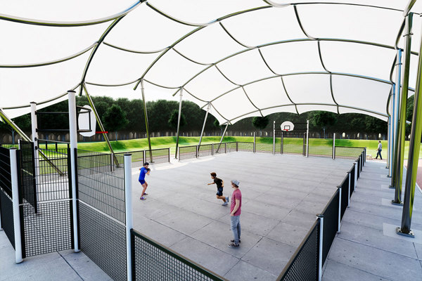 Sportveld Overkapping