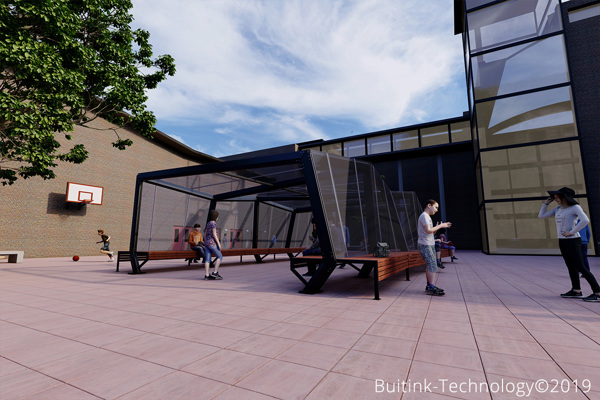 Overkaping Schoolplein Etfe