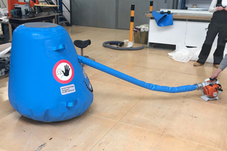 Collection cushion vehicle