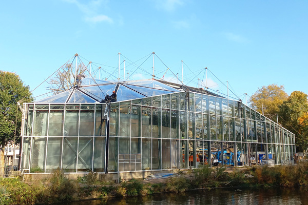 Vervangen ETFE Luchtkussendak Hortus Amsterdam