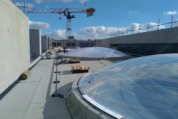 Montage ETFE Kussens Roubais
