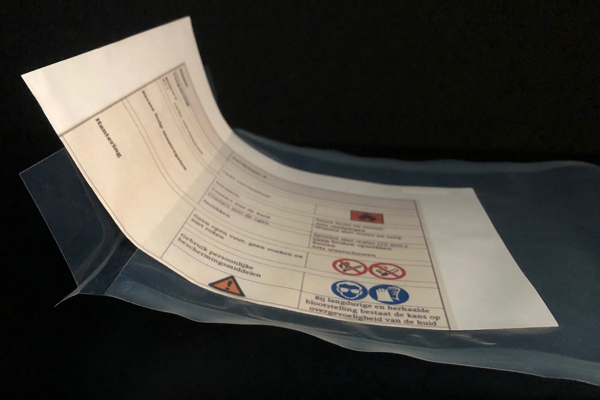 Showcases resistant to chemicals