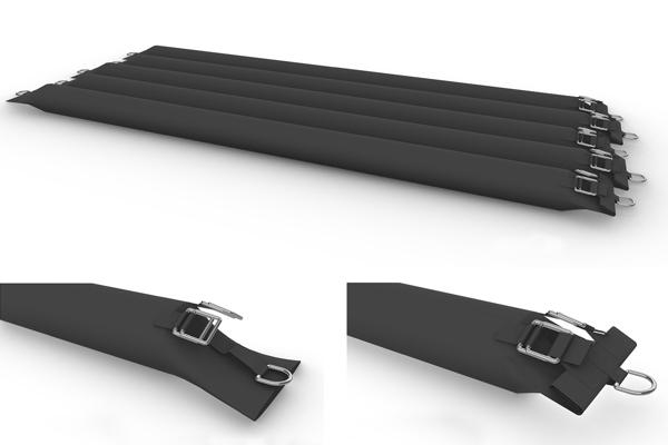 Support cushions for heavy equipment