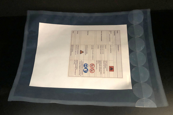 Showcases resistant to chemicals